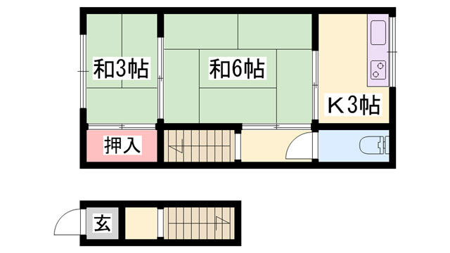 山中荘の間取り