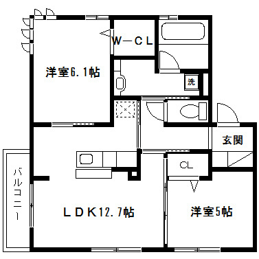 ルーチェ西洞院の間取り