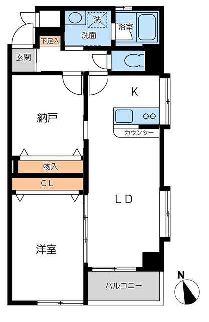 川崎市幸区幸町のマンションの間取り