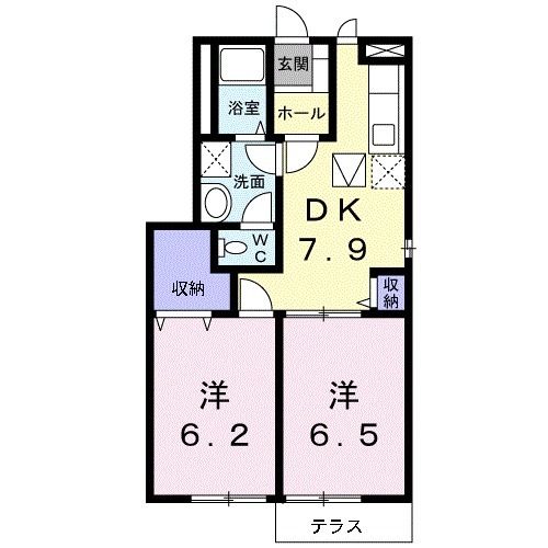 メゾンソレイユIIの間取り