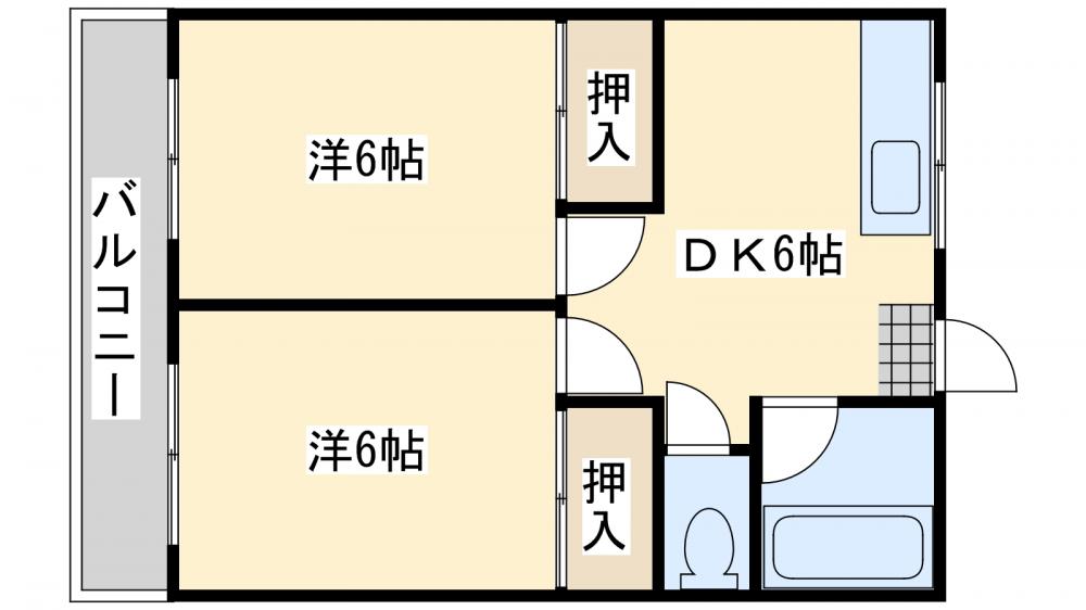 豊ハイツの間取り