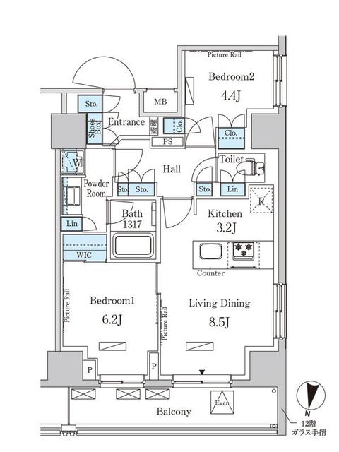 【板橋区成増のマンションの間取り】