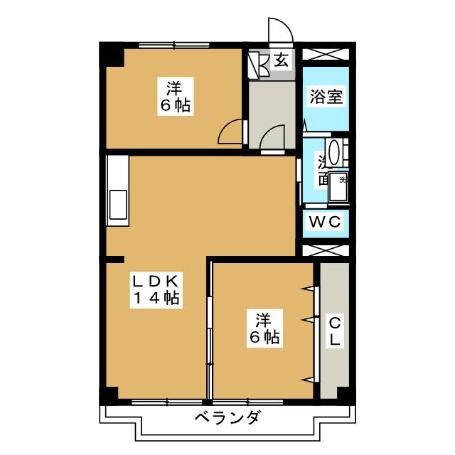 三鉦マンションの間取り