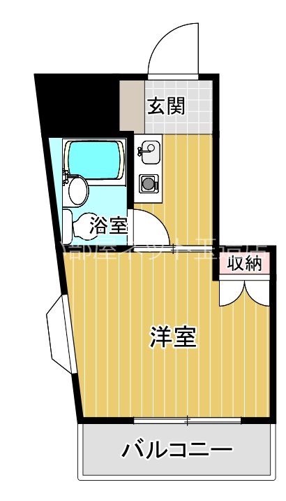 大阪市東成区深江南のマンションの間取り