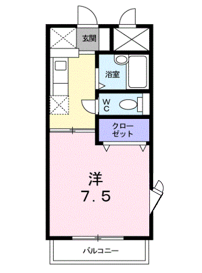 ＢＬＵＥ　ＳＫＹ　鴻川の間取り