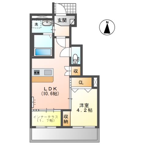 鯖江市柳町新築アパートの間取り