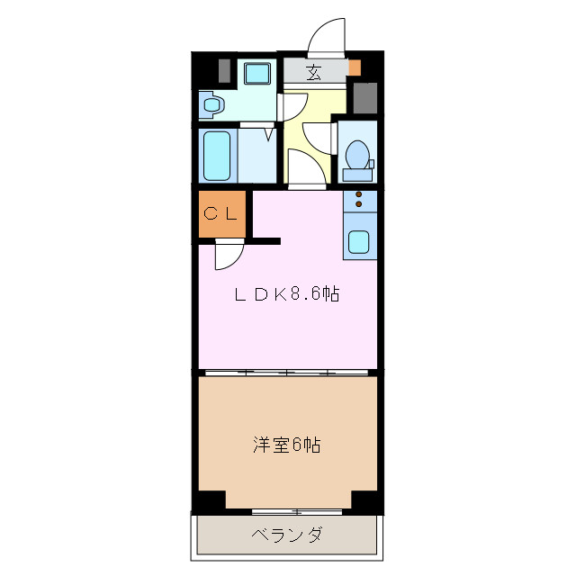 Ｓ－ＦＯＲＴ津新町の間取り