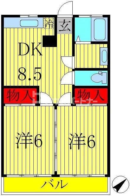 浜田第一マンションの間取り