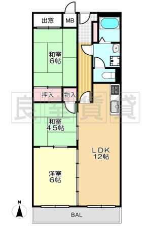 荘苑北山本町の間取り