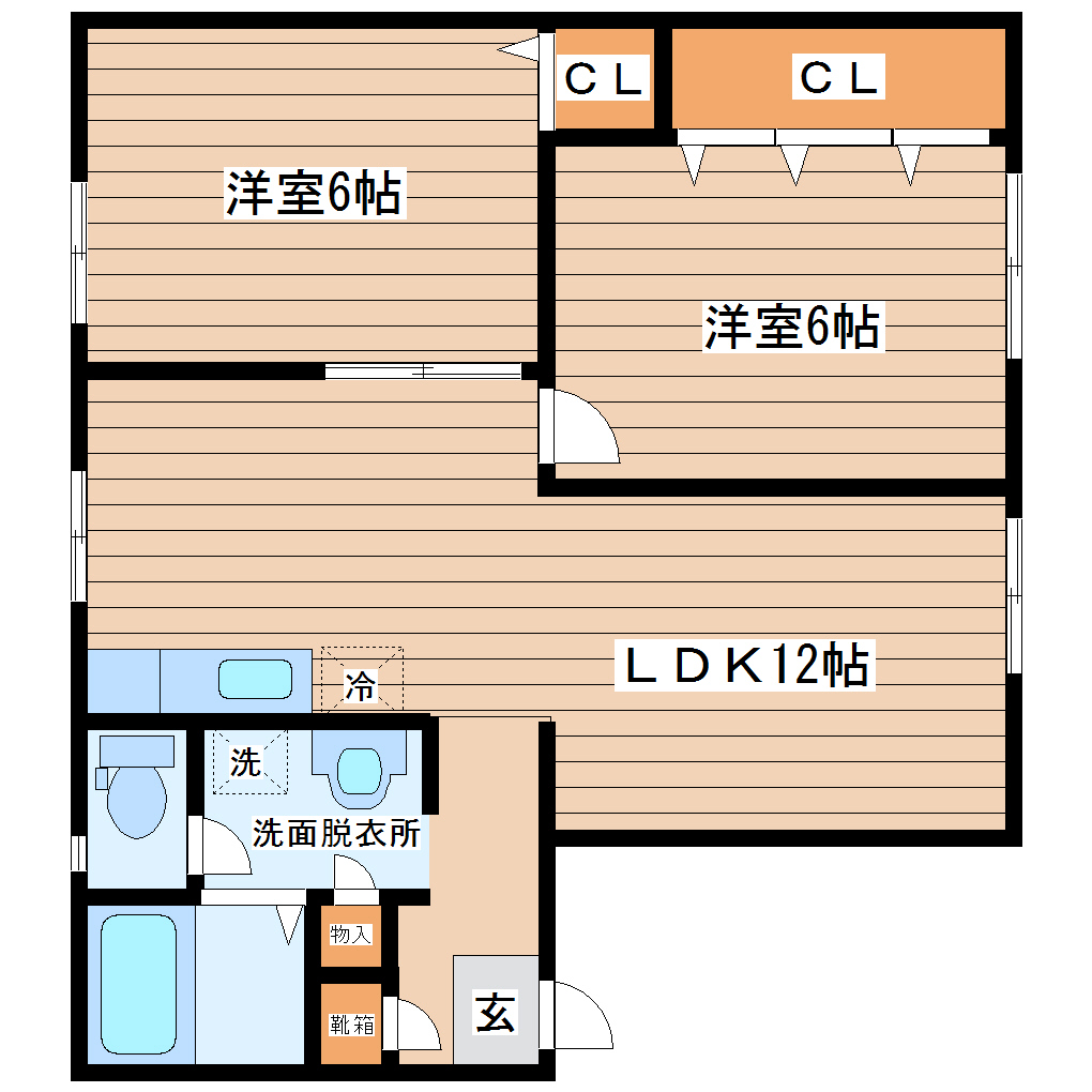 ハイツ幸町の間取り