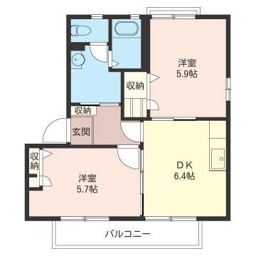 ShaMaison　セントラル田島　IIの間取り