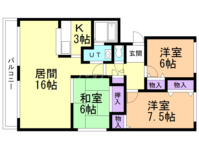 ＫＫＳ福住の間取り