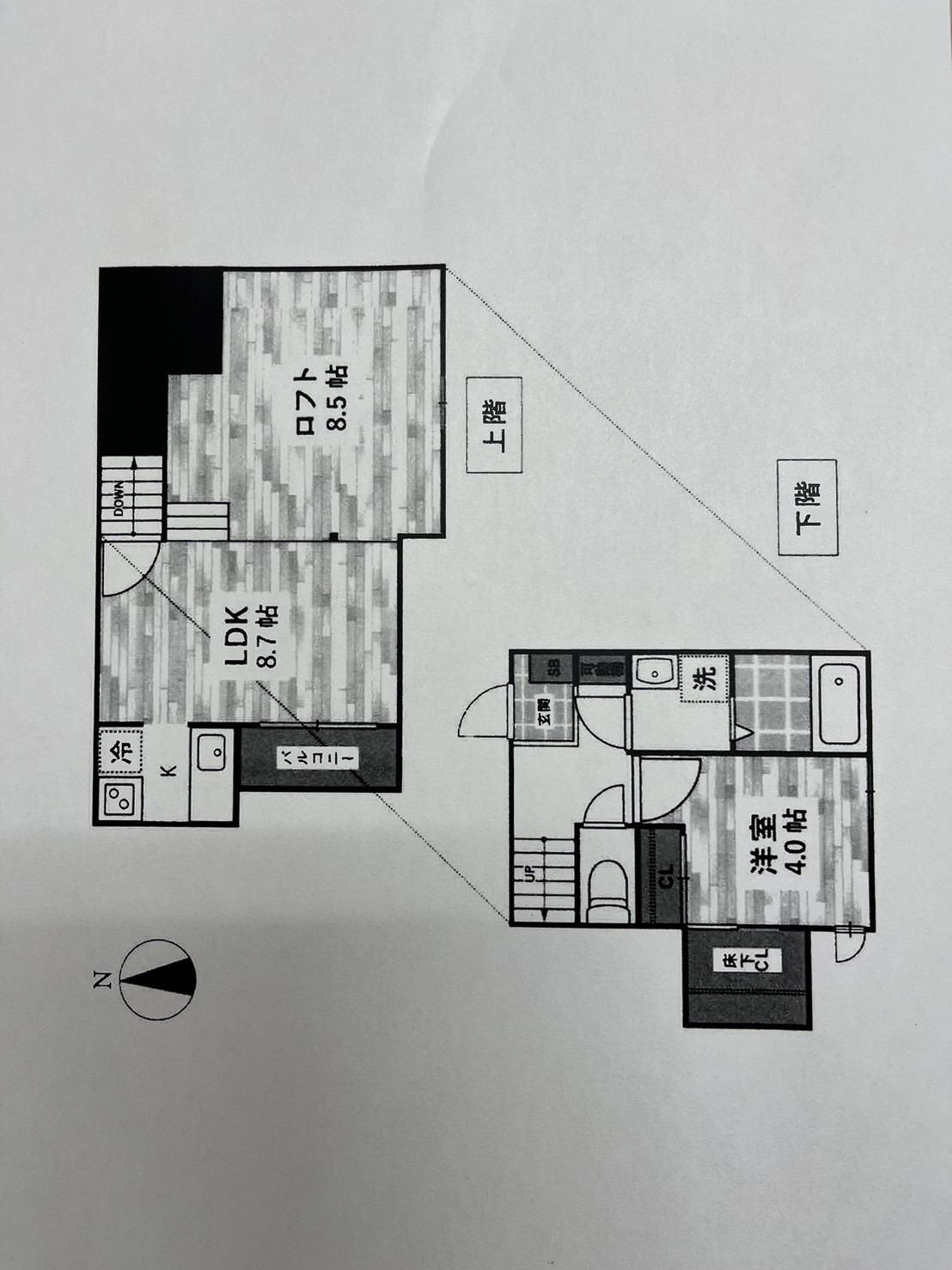 熊本市南区薄場1丁目の間取り