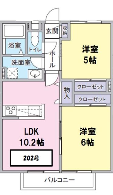 メゾン河辺館の間取り