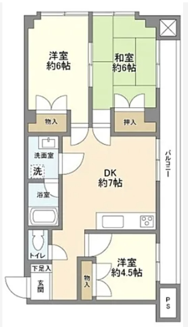 文京区大塚のマンションの間取り