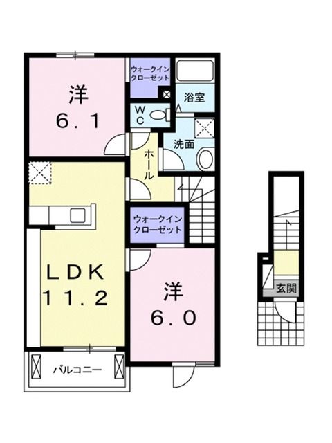 ラフレシール　ユノの間取り