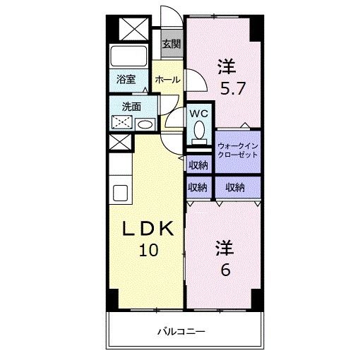 アメニティ屋島の間取り