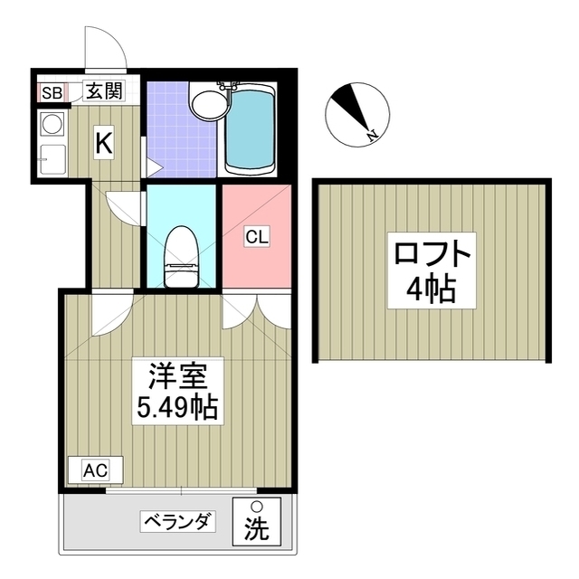 フリーダムＢ棟の間取り