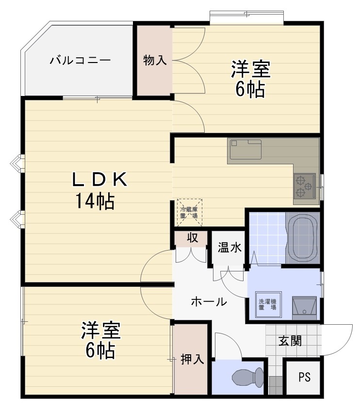 クオリティ旭ヶ丘の間取り