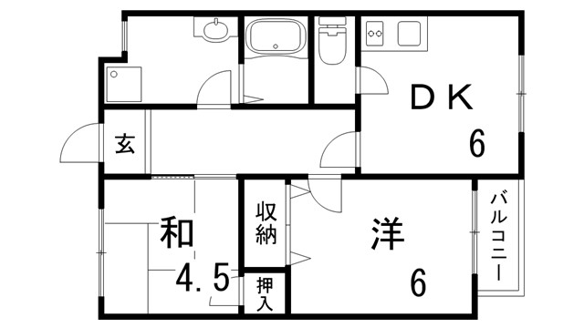 南五葉ハイツの間取り