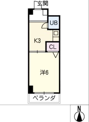 名古屋市千種区園山町のマンションの間取り