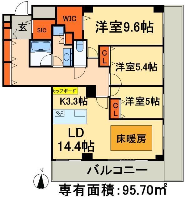 ロイヤルパークスタワー南千住の間取り