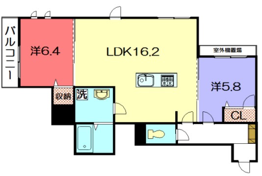 エクラージュ沙羅の間取り