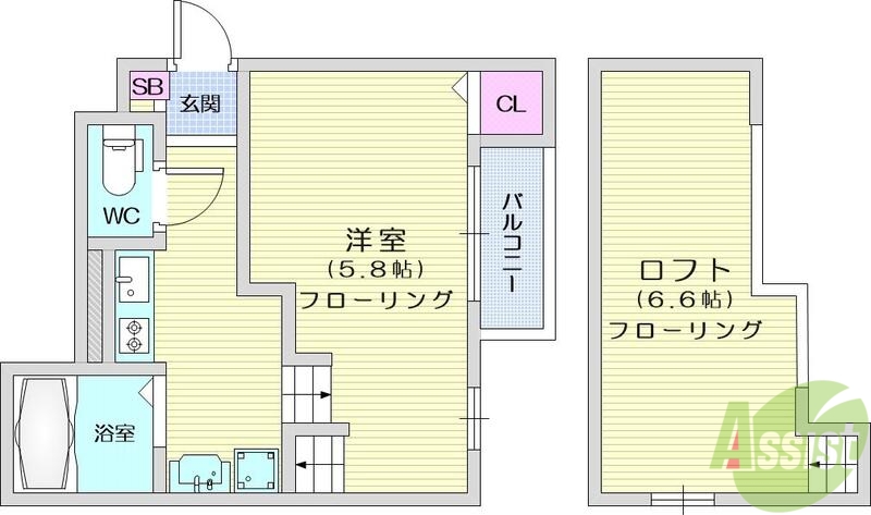 ＲＩＺＥＳＴ富沢の間取り