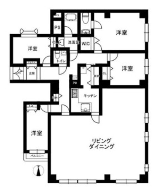 コスモリヴェール三軒茶屋の間取り