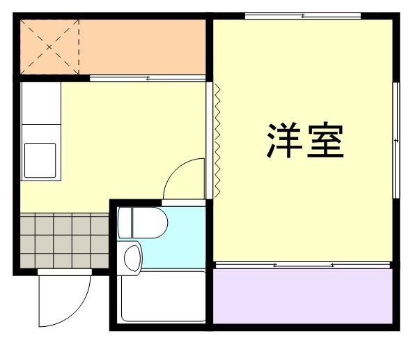 倉敷市鶴形のマンションの間取り