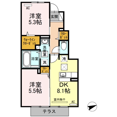 サンセールセゾンの間取り