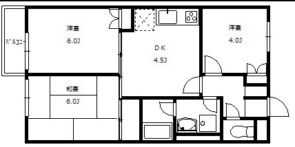 渋谷区本町のマンションの間取り