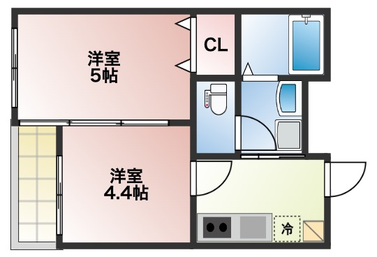 グリーンハイツ北山駅前の間取り