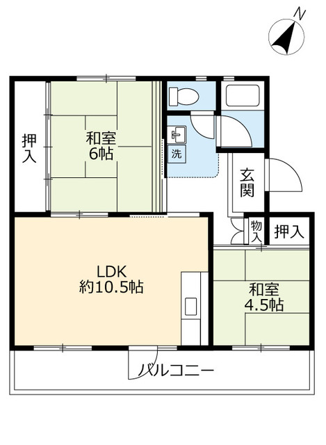 ＵＲ江南の間取り