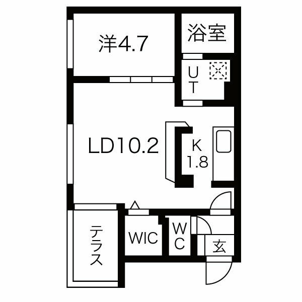 ＯＲＣＨＡＲＤ本通の間取り