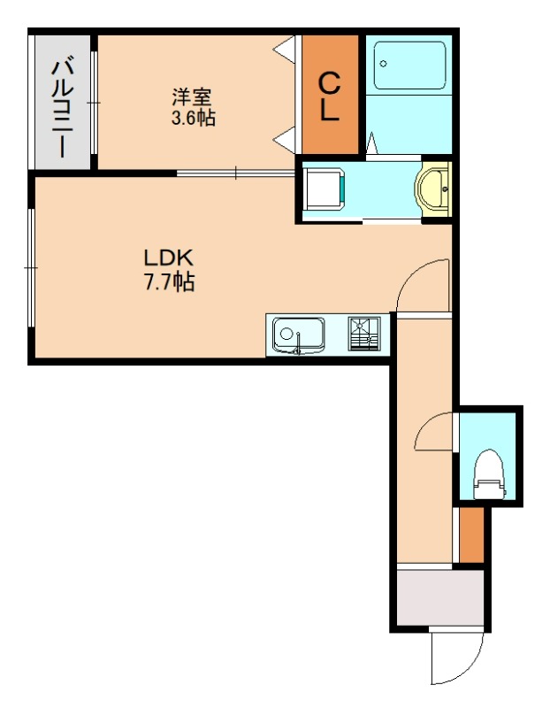 kag.R福大前の間取り