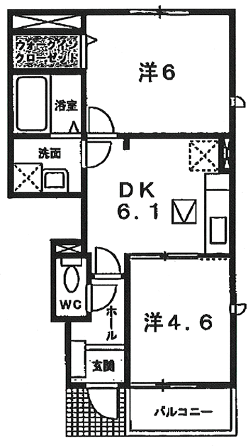 ココタイム　Ｃの間取り