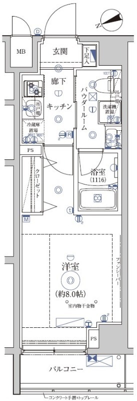 レアライズ葛西の間取り