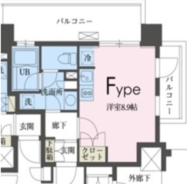 【新宿区歌舞伎町のマンションの間取り】