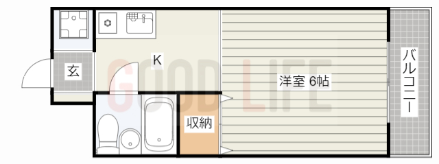 加西市北条町横尾のマンションの間取り