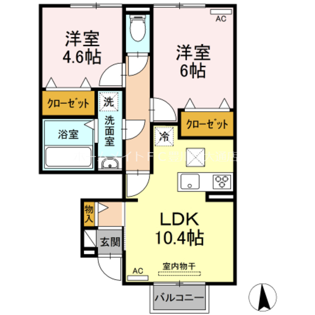 桜の間取り
