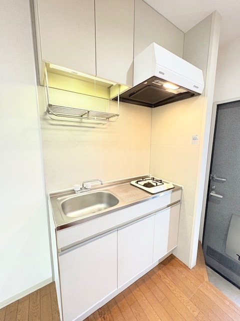 キッチン　１口ガスコンロのシステムキッチン