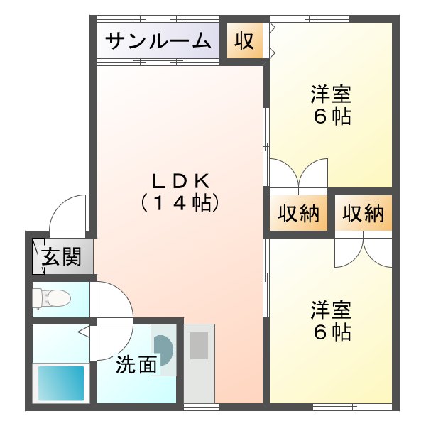 グランドカーサ　IIIII号棟の間取り