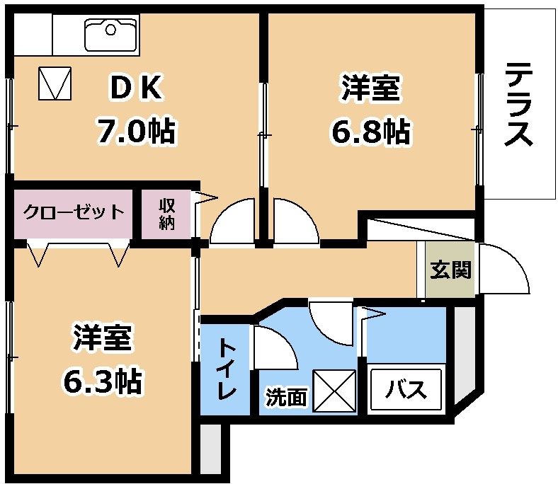 モンターニュの間取り