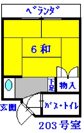 白鳩マンションの間取り