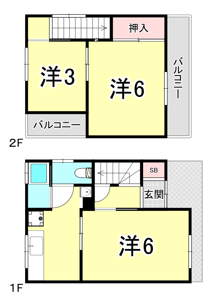 兵庫県神戸市垂水区山手５（一戸建）の賃貸物件の間取り