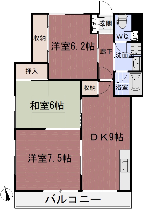 メゾン杏林の間取り