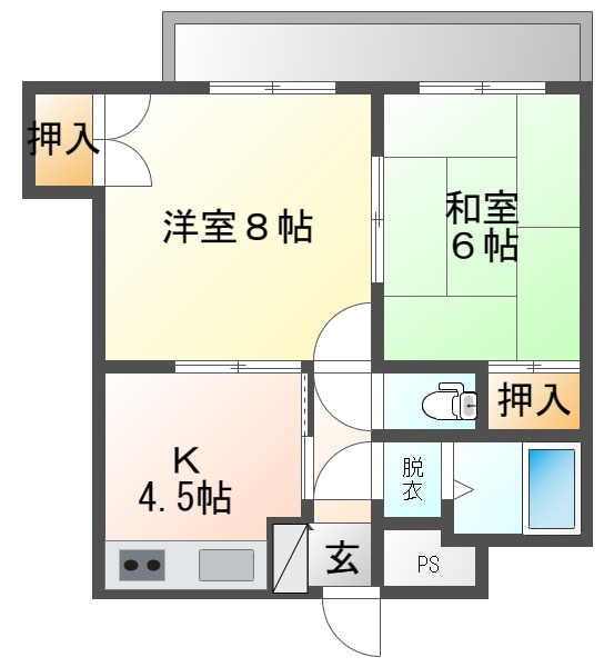 ファミリーアサイの間取り