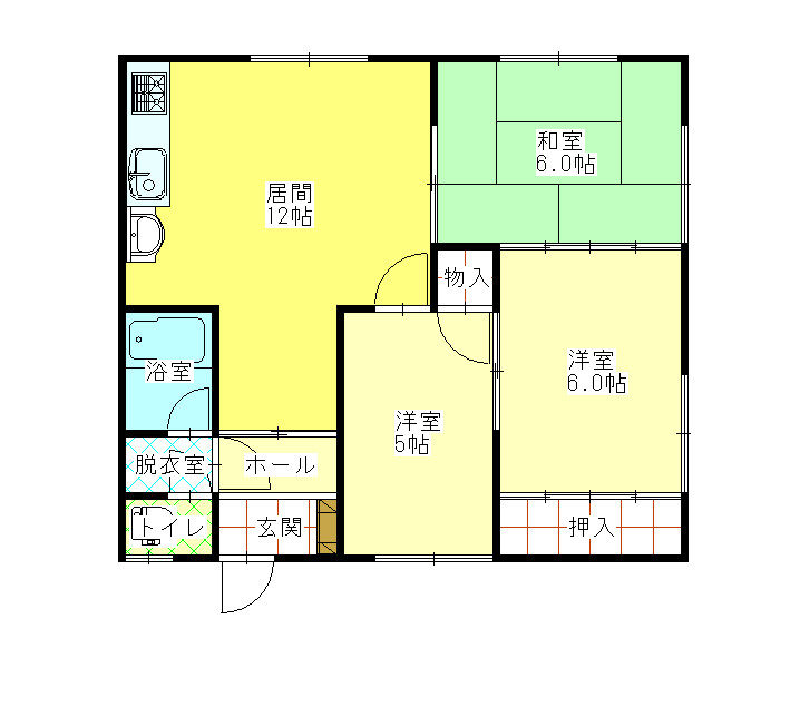 サンリバーの間取り