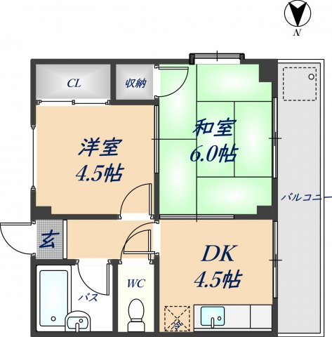 グレイスコーポの間取り